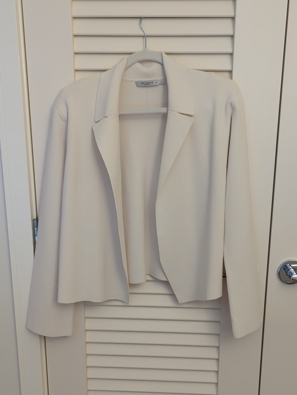 MM. LaFleur Jolie Lapel Jardigan, Ivory, XL